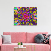 Kaleidoscoop Apophysis Fractal Art. II Canvas Afdruk (Insitu (Woonkamer))