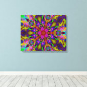 Kaleidoscoop Apophysis Fractal Art. II Canvas Afdruk (Insitu (Houten vloer))