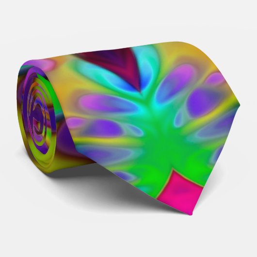Kaleidoscoop Apophysis Fractal Art. II Stropdas (Opgerold)