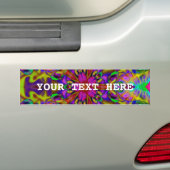 Kaleidoscoop Apophysis Fractal Art. II + text Bumpersticker (Op auto)