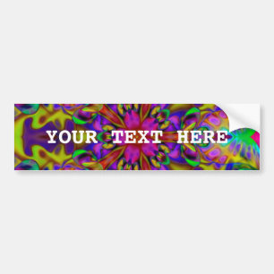 Kaleidoscoop Apophysis Fractal Art. II + text Bumpersticker
