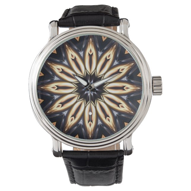 Kaleidoscoop Art 16 Horloge & Numeral Opties (Voorkant)