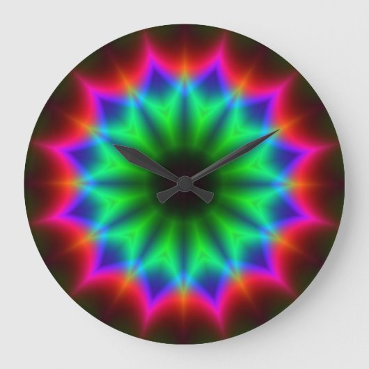 Kaleidoscoop Art. 17 Wall Clocks & Numerieke optie Grote Klok (Voorkant)