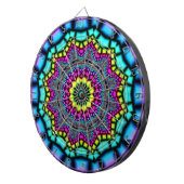 Kaleidoscoop Art 4 Dart Board Dartbord (Voorkant Rechts)