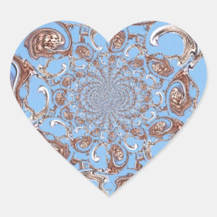 Kaleidoscoop Art Print Hart Sticker