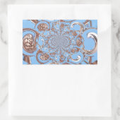  Kaleidoscoop Art Print Rechthoekige Sticker (Tas)