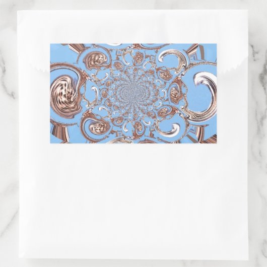  Kaleidoscoop Art Print Rechthoekige Sticker (Tas)