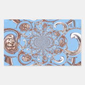  Kaleidoscoop Art Print Rechthoekige Sticker (Voorkant)