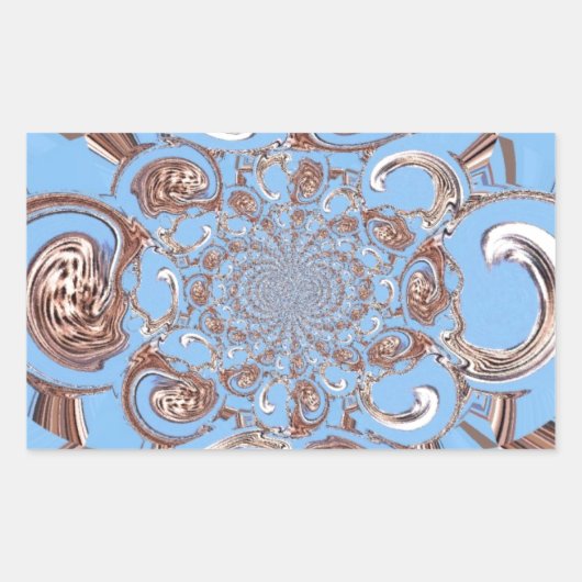  Kaleidoscoop Art Print Rechthoekige Sticker (Voorkant)