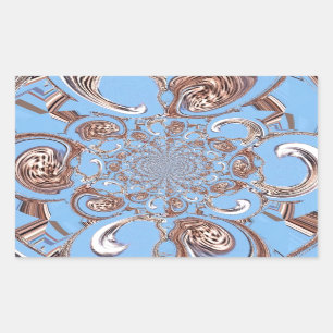 Kaleidoscoop Art Print Rechthoekige Sticker