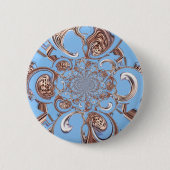 Kaleidoscoop Art Print Ronde Button 5,7 Cm (Voorkant)