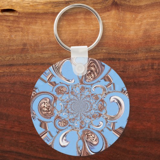  Kaleidoscoop Art Print Sleutelhanger (Voorkant)