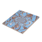 Kaleidoscoop Art Print Tegeltje (Zijkant)