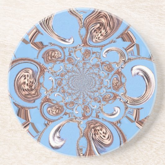  Kaleidoscoop Art Print Zandsteen Onderzetter (Voorkant)