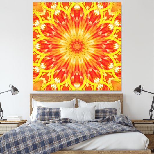 Kaleidoscoop Artikel 29 Canvas Afdruk (Insitu (Slaapkamer))