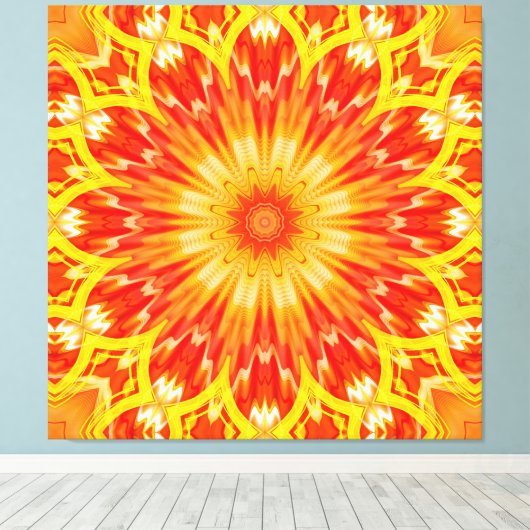 Kaleidoscoop Artikel 29 Canvas Afdruk (Insitu (Houten vloer))