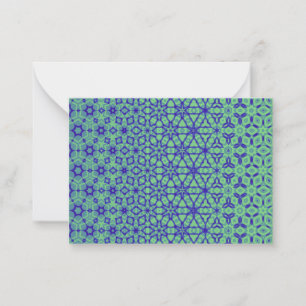 Kaleidoscoop Blanco Kaart Notitiekaartje