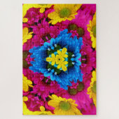 kaleidoscoop bloemen puzzel (Verticaal)