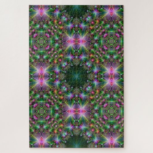 kaleidoscoop bloemen puzzel (Verticaal)
