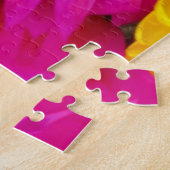 kaleidoscoop bloemen puzzel legpuzzel (Zijkant)