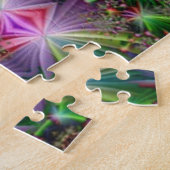 kaleidoscoop bloemen puzzel legpuzzel (Zijkant)