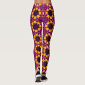 Kaleidoscoop Bloemige All-Over-Print Dames Legging (Achterkant)