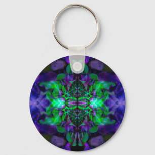 Kaleidoscoop-bloempatroon Sleutelhanger