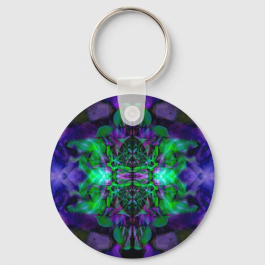 Kaleidoscoop-bloempatroon Sleutelhanger (Voorkant)