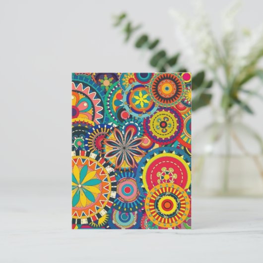 Kaleidoscoop Briefkaart (Staand voorkant)