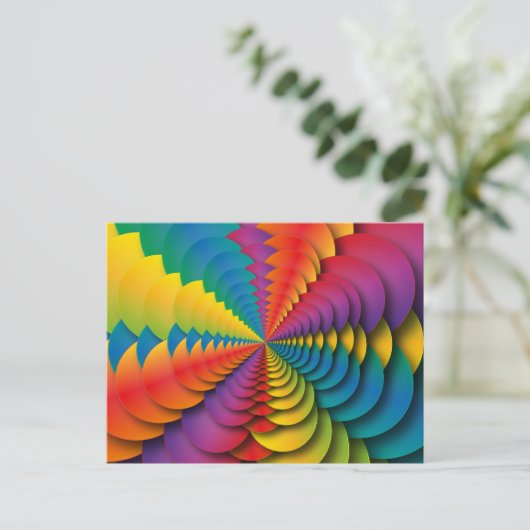 Kaleidoscoop Briefkaart (Staand voorkant)