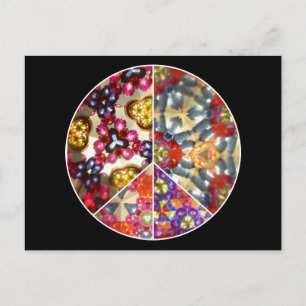 Kaleidoscoop Briefkaart voor vredeshandtekeningen