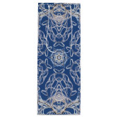 Kaleidoscoop Bright Blauw, Wit, Single Star Wijn Cadeautas (Voorkant)