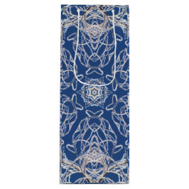 Kaleidoscoop Bright Blauw, Wit, Single Star Wijn Cadeautas