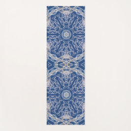 Kaleidoscoop Bright Blauw, Wit, Single Star Yogamat