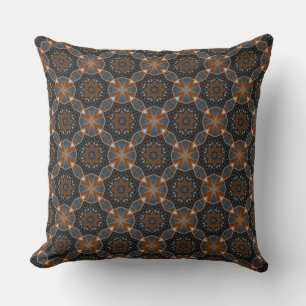 Kaleidoscoop Bruin Star patroon kleine dij Kussen