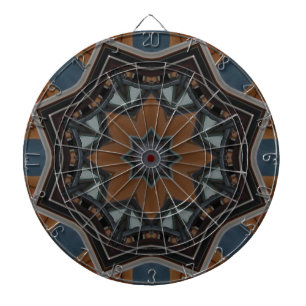 Kaleidoscoop bruin sterpatroon... dartbord