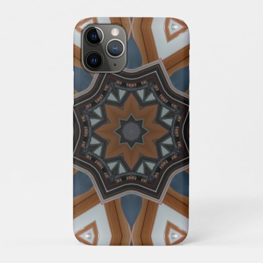 Kaleidoscoop bruine ster Case-Mate iPhone case (Achterkant)
