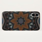 Kaleidoscoop bruine ster Case-Mate iPhone case (Achterkant (horizontaal))
