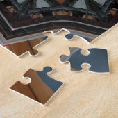 Kaleidoscoop Bruine Ster patroon... Legpuzzel (Zijkant)