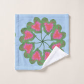 Kaleidoscoop Caladium Leaf Bad Handdoek (Wasdoekje)