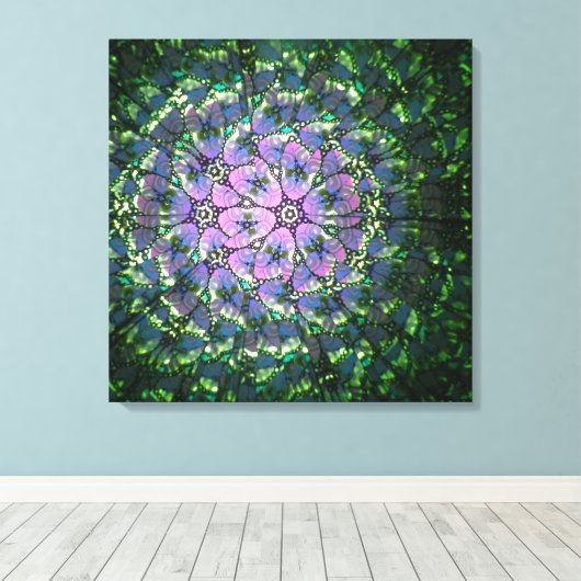 Kaleidoscoop Canvas #2 Afdruk (Insitu (Houten vloer))