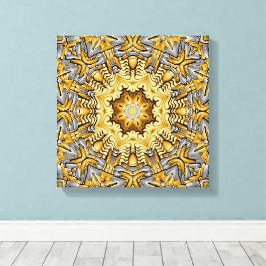  Kaleidoscoop Canvas Afdruk (Insitu (Houten vloer))