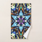 Kaleidoscoop cartoon omringd door pompoen bad handdoek (Handdoek)