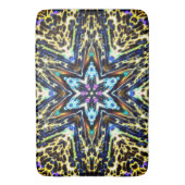 Kaleidoscoop cartoon omringd door pompoen badmat (Voorkant Verticaal)