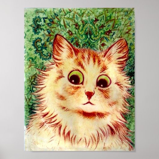 Kaleidoscoop Cat van Louis Wain Poster (Voorkant)