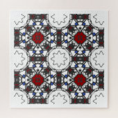Kaleidoscoop deel drie van deel vier legpuzzel (Horizontaal)
