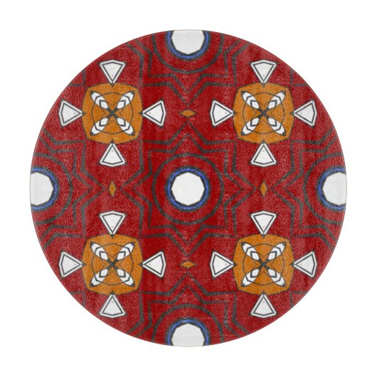 Kaleidoscoop deel vier art elf snijplank (Voorkant)