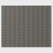 Kaleidoscoop Design Black Grey Blue Art Cadeaupapier (Vlak)