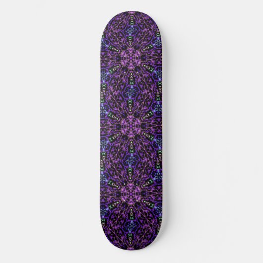 Kaleidoscoop Dromen Paarse Zwart Groen Persoonlijk Skateboard (Voorkant)