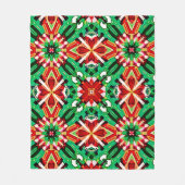 Kaleidoscoop Droom Mandala Kunst Fleece Deken (Voorkant)